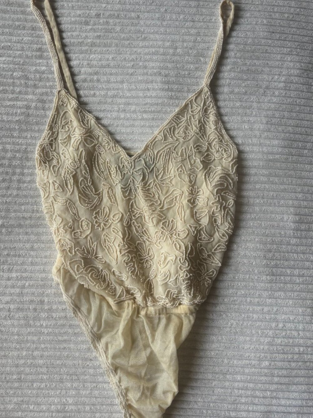 ✨ Donna Karan New York Silk Beaded Bodysuit (Vintage-Inspired) ✨